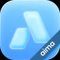 Логотип мобільного додатку Aima для створення інтернет-магазину